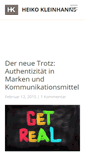 Mobile Screenshot of heiko-kleinhanns.de